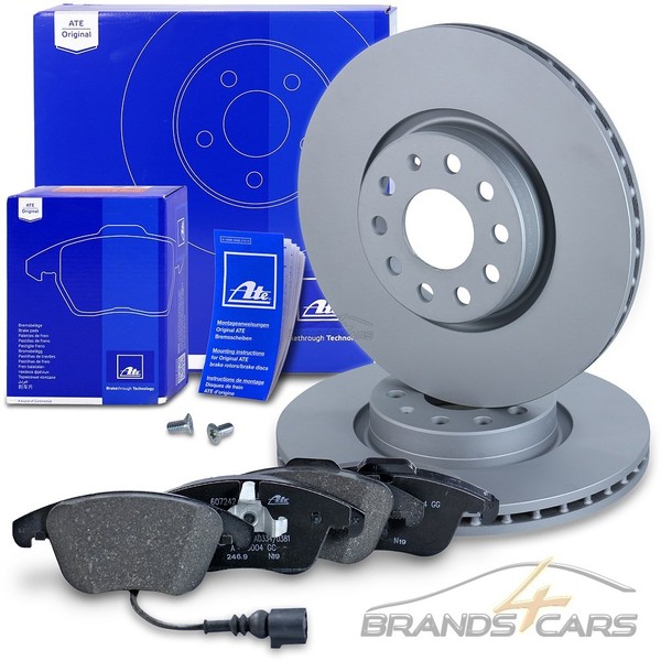 ATE Bremsscheiben +BelÄGe Vorne FÜR Audi Q3 Seat Alhambra VW Sharan 7N Tiguan 5N-image