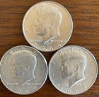Three (3) 1964 Kennedy Half Dollars | 90% Silver | Free Shipping