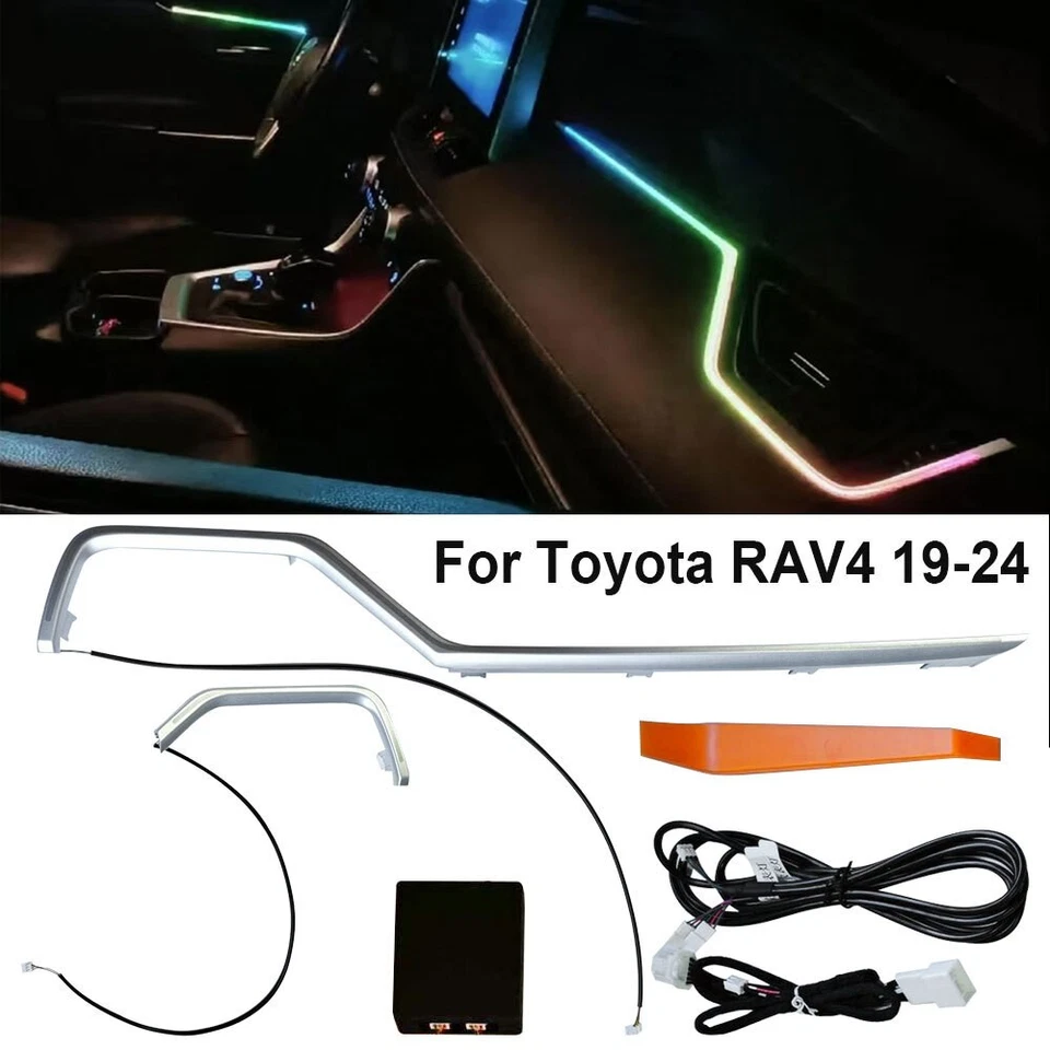 RGB Symphonic Dashboard Atmosphere Light Ambient Light For Toyota RAV4 2019-2024 Foto 2 de 4