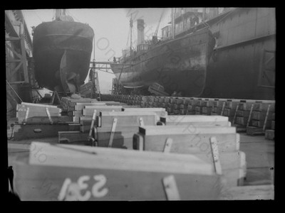 Aberdeen Hafen Schottland Schiffe Trockendock Werft Dampfschiff Propeller 1910er