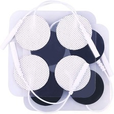 TENS Unit Electrode Pads, 40PCS Round Electrodes Pads, 1.25" Reusable TENS Pa...