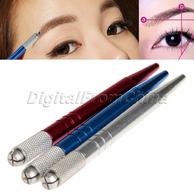 1Pc Alloy Permanent Makeup Eyebrow Tattoo Manual Microblading Pen Machine