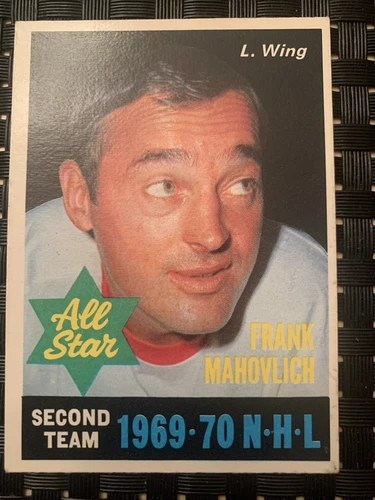 1970-71 O-Pee-Chee Frank Mahovlich All-Star #242 - EX/NM (see pics)