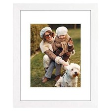 Golden State Art, 11x14 White Photo Wood Collage Frame, for 1 8x10 with Real