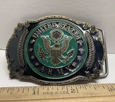 US Army Belt Buckle 1999 EE Inc Made In USA B0101 3”x 2”