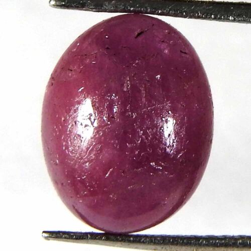 Piedras preciosas sueltas cabujón ovaladas rubí rojo de 5,45 quilates 100 % naturales