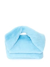 JW Anderson Women's Blue Twister Midi Fur Top Handle Shoulder Purse Bag