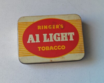 ringers a1 light tobacco tin Vintage Ringer's A1 Light Tobacco Tin – Empty Collectible Advertising Tin Retro ringers a1 light tobacco tin Vintage Ringer's A1 Light Tobacco Tin – Empty Collectible Advertising Tin Retro