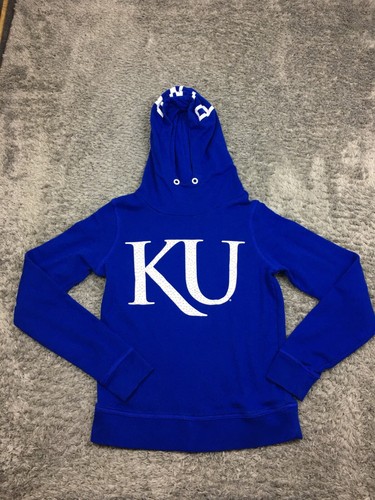 KU Kansas Jayhawks Hoodie Damen Größe Small blau Victorias Secret PINK