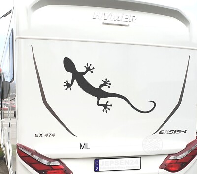 Aufkleber Gecko  120x41cm C73 ML oder MR - Farbauswahl Bus Auto Wand Wohnmobil