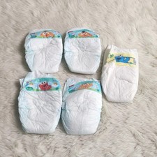 Vintage 2009 Pampers Diapers Size 1 Elmo Sesame Street Set Of 5