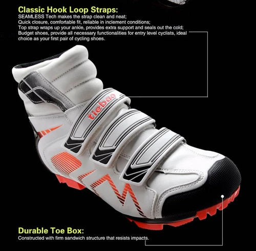 Winter Fahrradschuhe Herren Mountainbike Sneakers Selbstsichernde Fahrradstiefel - Bild 11 von 17