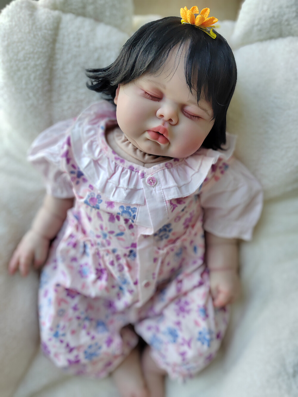 Pickle Soft Vinyl Hand-rooted Mohair Toddler Girl
