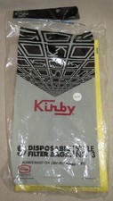Kirby Style No. 3  Opened Package of 3 Vacuum Cleaner Filter Bags Genuine