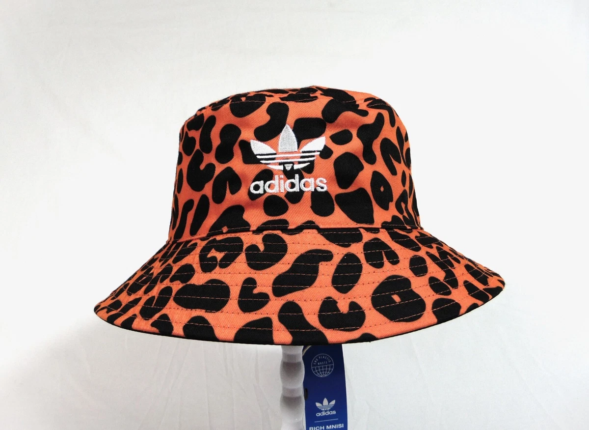 Adidas X Rich Mnisi Leopard Print Reversible Bucket Hat Sz OSFM 