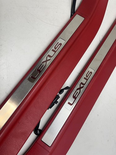 JDM TOYOTA LEXUS SOARER UZZ40 LEXUS SC430 LIGHT UP SCUFF KICK PLATES OEM RARE - Picture 2 of 9