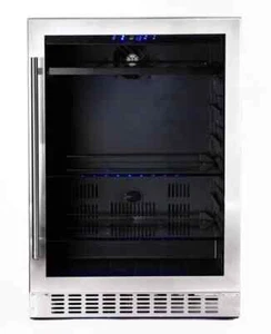 AZURE A224BEV-S 24" Compact Right-Hinged Beverage Center Built-In SILVER New
