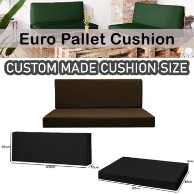 Custom Made Patio Euro Pallet Cushions Seat Outdoor Sofa Pad Palette  Cushion New UK