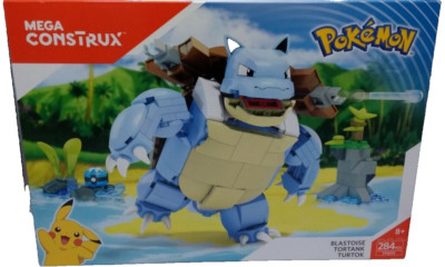 Mega Construx Pokemon Blastoise Construction Building Set Toy 284 Pieces