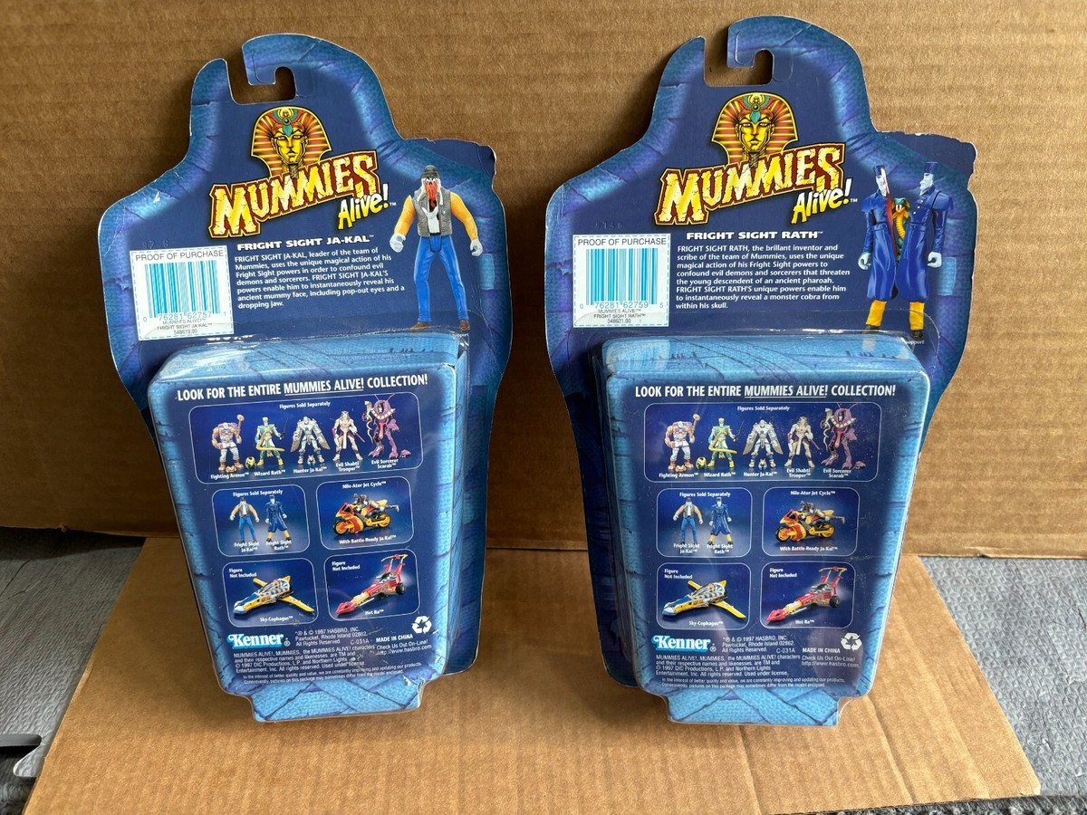 Mummies Alive Fright Sight Ja-Kal & Rath Action Figures By Kenner