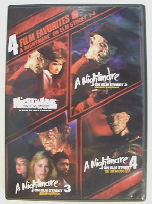 Nightmare On Elm Street 1-4 Film Favorites Dream Warriors, Dream Master