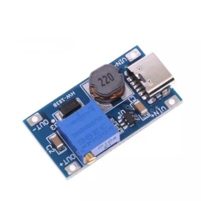 MT3608 USB Type C Step Up Spannungs- Voltage Konverter in 2-24V out 28V 2A