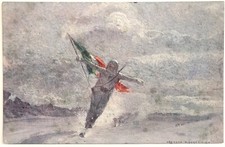 ALPINI SCIATORI CARTOLINA REGIO ESERCITO ILL. CESARE MAGGI 1915 VIAGGIATA