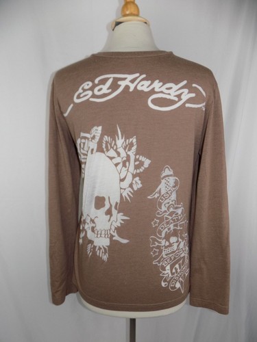ED Hardy Men's Skull USMC Death Before 