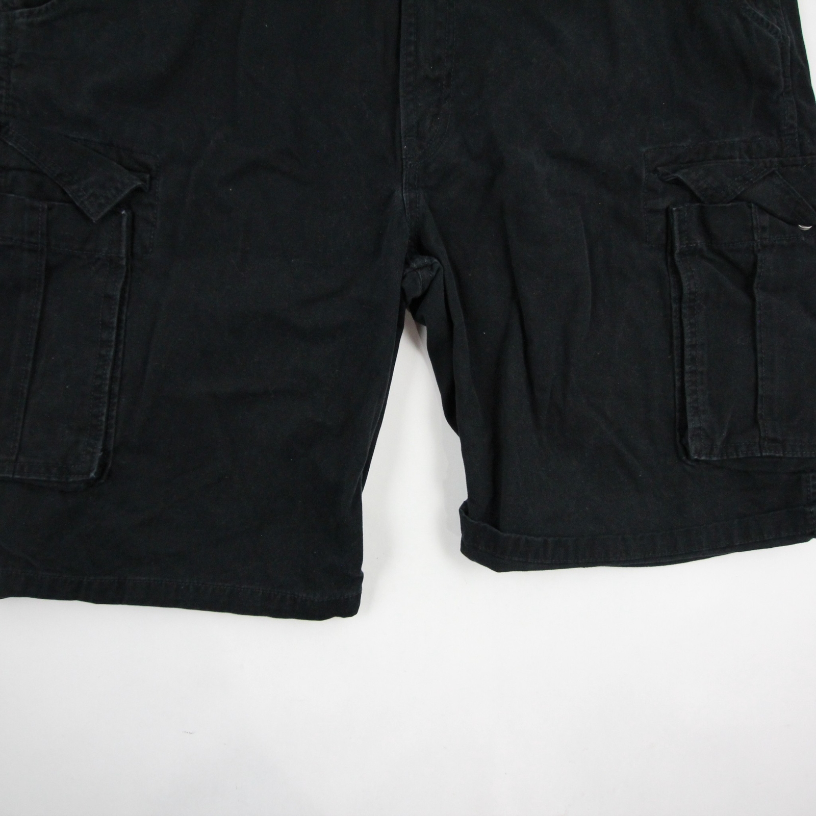 Levis Womens Cargo Shorts Black Flat Front 100 Cotto… Gem