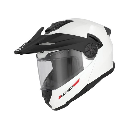 Casco Modulare ACERBIS P/J Rider Solid Bianco Lucido - Picture 2 of 10