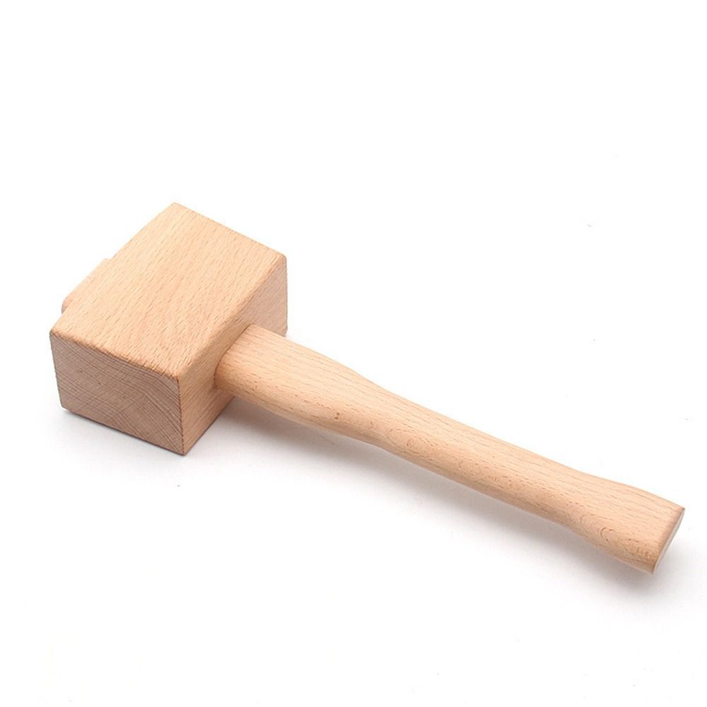 Maillet En Hêtre Pour Maroquinerie - Marteau Artisanat Cuir, 295mm, Fabrication Main