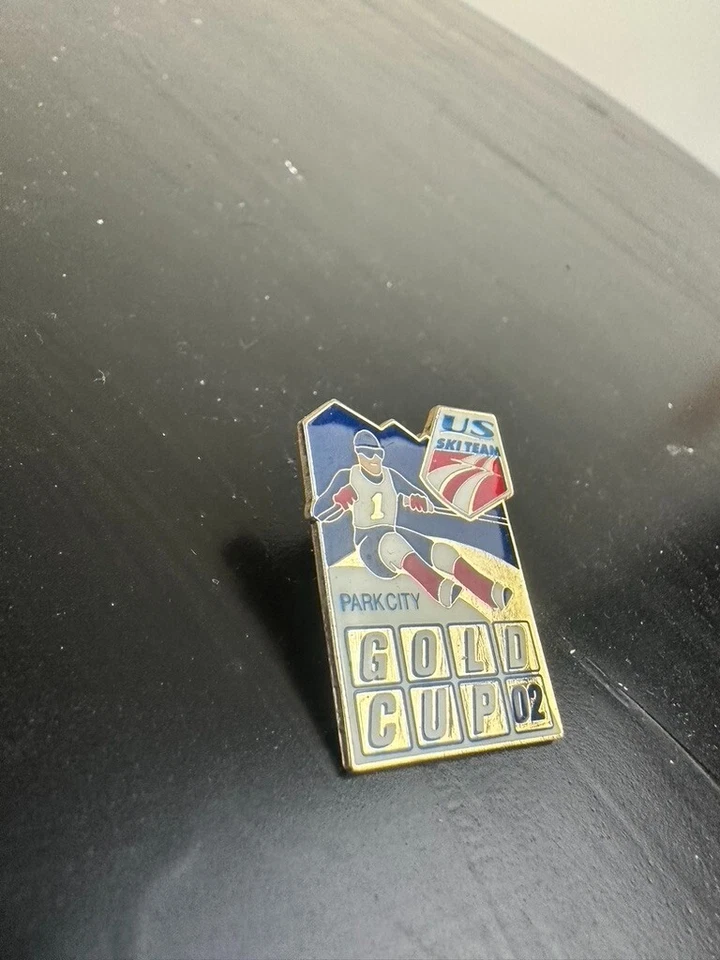 United States Olympic Ski Team Pin Park City Gold Cup 02 Dannon Collector Gift - Image 3 of 4