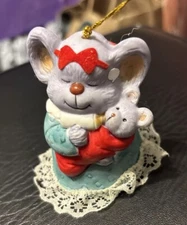 Caring Critter Chimer, As Their Feet Swing, They Ring! Bisque Porcelain