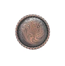 Rose Flower Antique Copper Screwback Concho 1785C 1" (2.5 cm) by Stecksstore