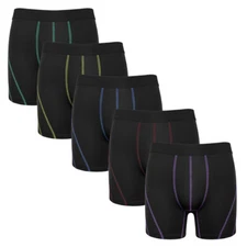 5 Pack Compression Boxer Shorts Men Sport  Athletic Workout Running Underwear US