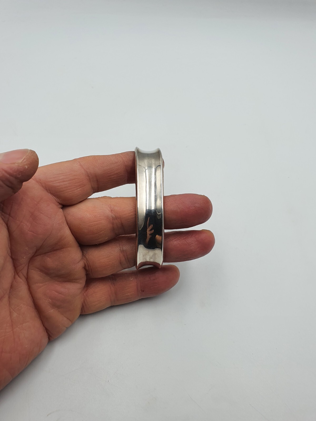 Unisex Mexico Solid Silver Bangle - image 8