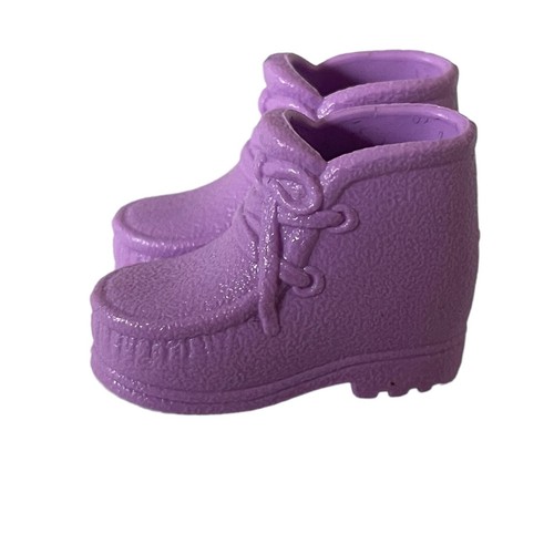 Barbie Muñeca Generación Niña Púrpura Senderismo Tobillo Moda Botas Corbata Zapatos Y2K - Imagen 2 de 3