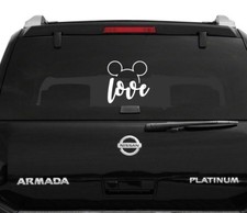 Mickey Ears Love - Disney Bumper Laptop Decal Sticker Mickey Mouse Love