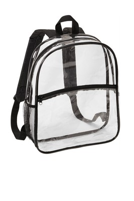 Port Authority BG230 Unisex Adults Clear PVC Polyester Straps And Trim Backpack