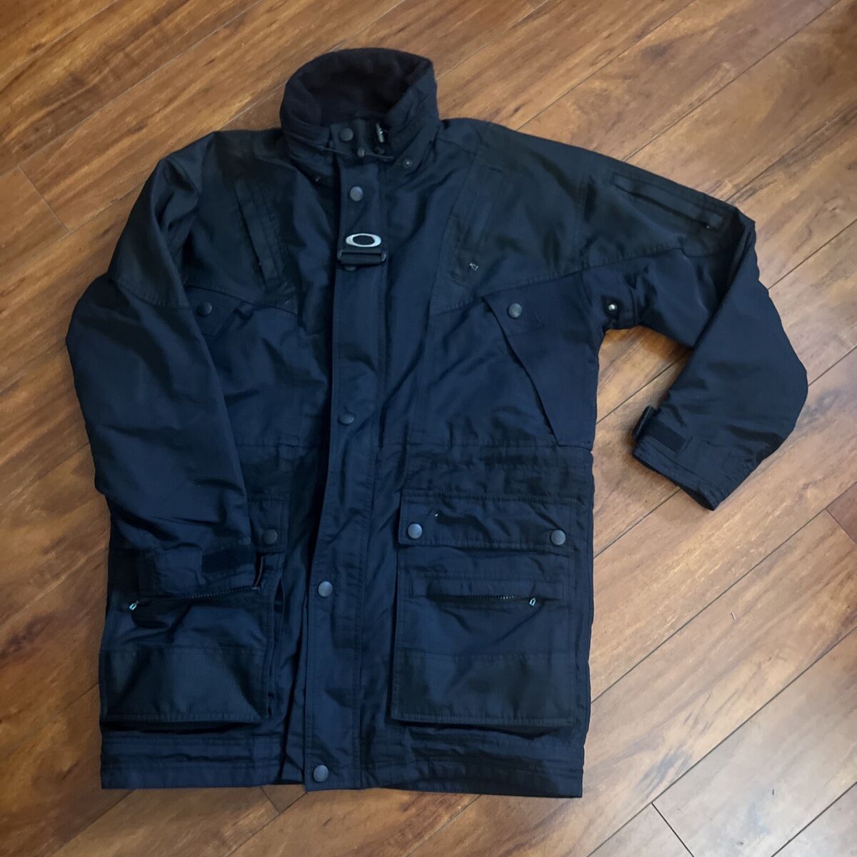 RARE 90s Oakley G Software Tech Utility Nylon Jacket Black RARE 90s Oakley G Software Tech Utility Nylon Jacket Black
