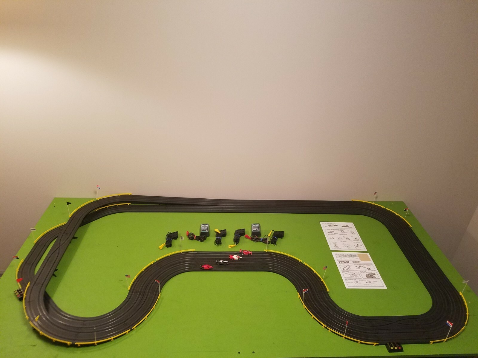 scalextric 4 lane track for sale