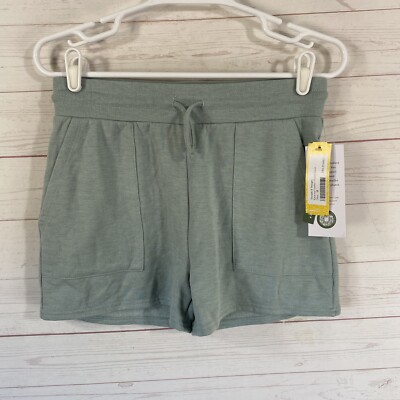 Stitch Fix Threads 4 Thought Girls Katarina Feather Fleece Short Sz 18 Green New