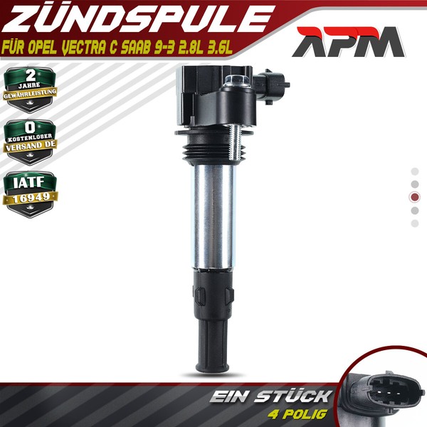 ZüNdspule FüR Cadillac CTS SRX STS Opel Signum Vectra C Saab 9-3 YS3F 2.8L 2.8L-image