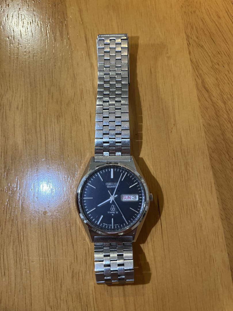 Vintage 1970s SEIKO Quartz Type II Mens Wristwatch