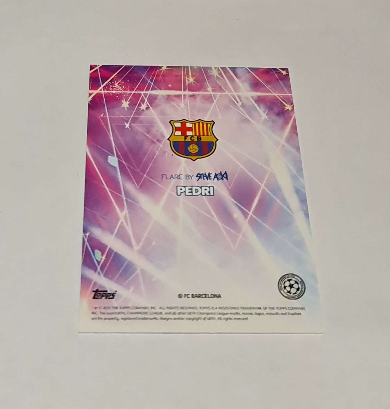 2021 Topps Football Festival By Steve Aoki UEFA CL Flare Pedri eBay