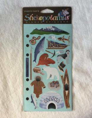 NEW Stickopotamus Binder Ready Scrapbook Stickers - Alaska SP-CY-22