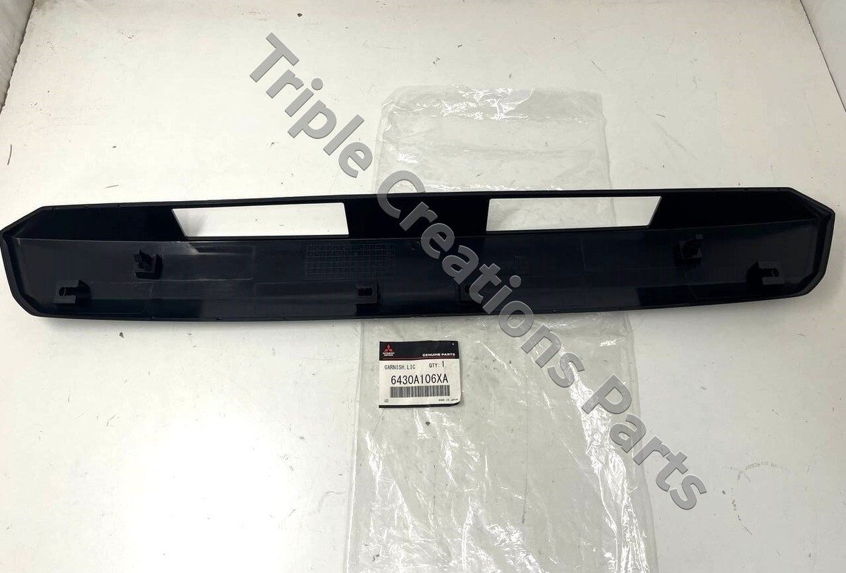 Genuine Mitsubishi 6430A106XA Garnish Back Door License Plate