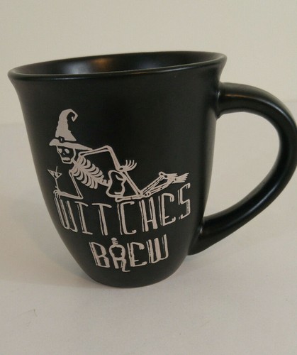 Halloween "Hexengebräu" Skelett Tasse Kaffee Tee schwarz weiß Prima Design
