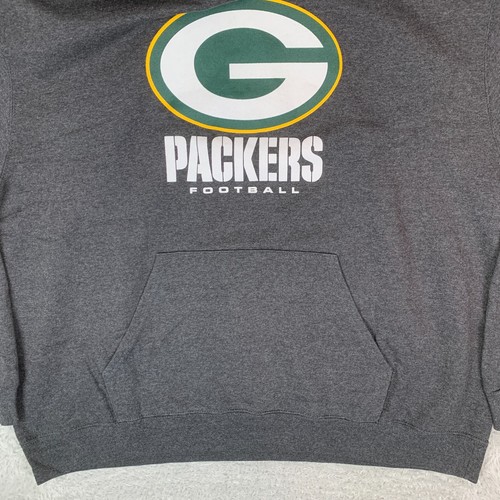 NFL Team Apparel Green Bay Packers Grau Football Pullover Hoodie Herren Gr. XL - Bild 7 von 15