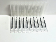 CARBIDE END MILL 3/32" DIAMETER 2 FLUTE 3/8" LOC RHS RHC 30 DEGREE HELIX 10 PACK